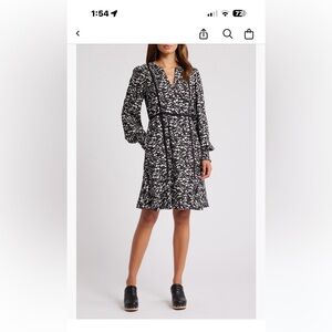 Caslon Floral Long Sleeved Dress